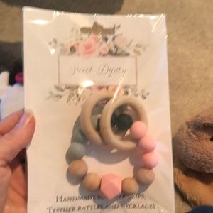 Sweet Dipity handcrafted teethed and rattle